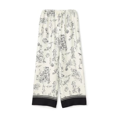 プロヴァンスプリント　ストレートパンツ