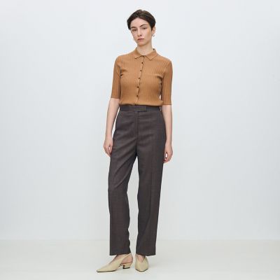 レディース 208◇ Loro Piana ロロピアーナ 麻 白 ハーフパンツ