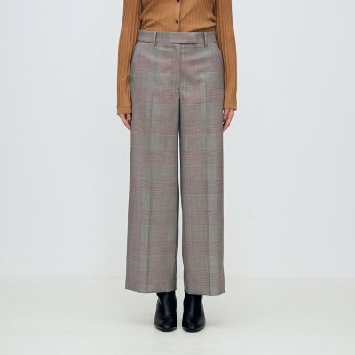 マルチグレンチェック ストレートパンツ | maison TOMORROWLAND/メゾン