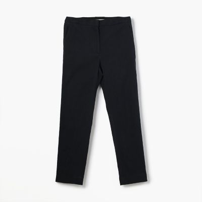 リネンレーヨンコットン　バックスリットスリムパンツ