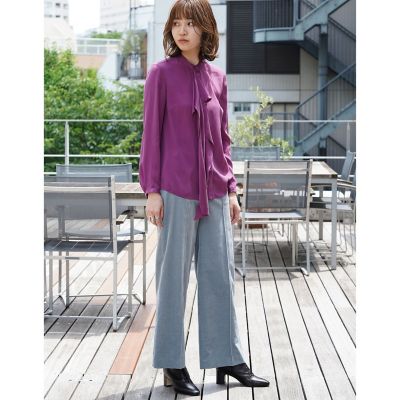 ＜maison TOMORROWLAND＞コットンレーヨンコーデュロイ　セミワイドパンツ