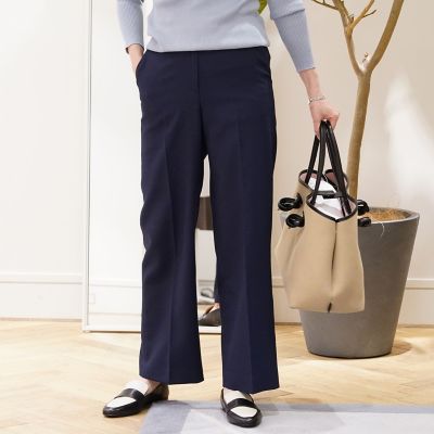 シェファードチェック　セミワイドパンツ