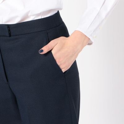 シェファードチェック　セミワイドパンツ