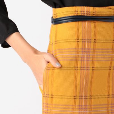 ブライトタータンチェック　アシンメトリースカート