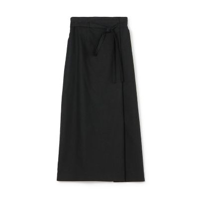 ＜maison TOMORROWLAND＞リネンストレッチ　１タックストレートスカート