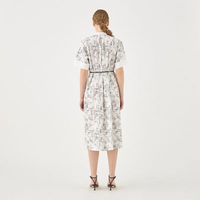 TOMORROWLAND ♪ エンブロイダリー スタンドカラー　ワンピース 36 TOMORROWLAND ♪ エンブロイダリー スタンドカラー ワンピース 36