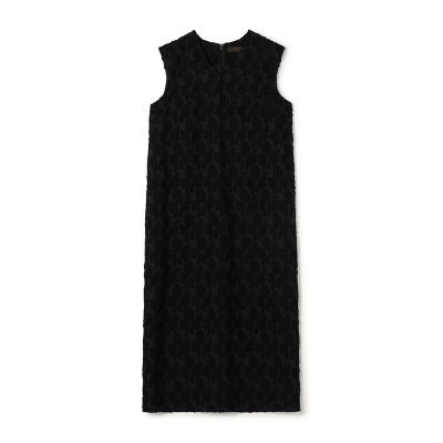 ＜maison TOMORROWLAND＞シャイニーカットジャカード　Ｖネックワンピース