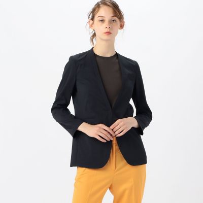 エアーサッカー ノーカラージャケット | maison TOMORROWLAND/メゾン