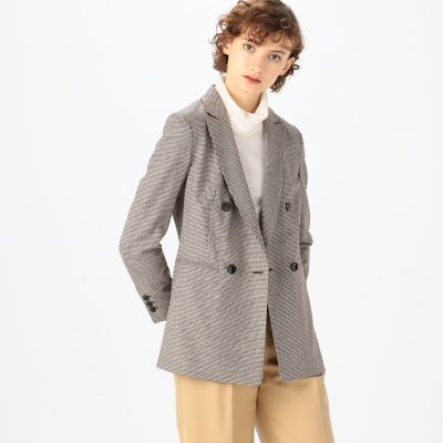 ウールストレッチシェファード ダブルブレストジャケット | maison  