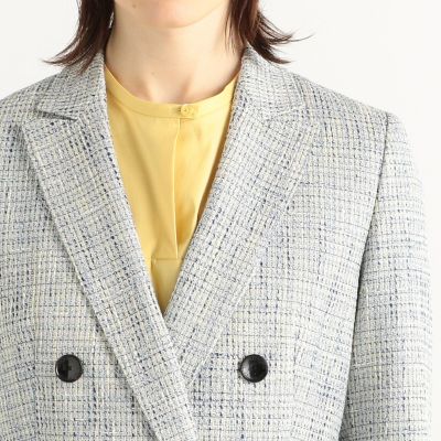 ファンシーテープヤーン ダブルブレストジャケット | maison