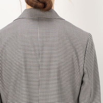シルキーシェファードチェック ダブルブレストジャケット