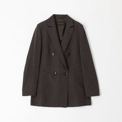 コンパクトリネン　ダブルブレストジャケット