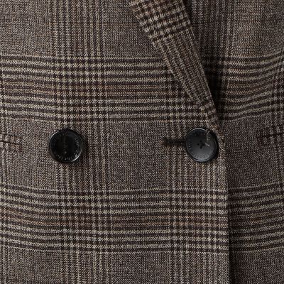 ブラウニーグレンチェック ダブルブレストジャケット | maison