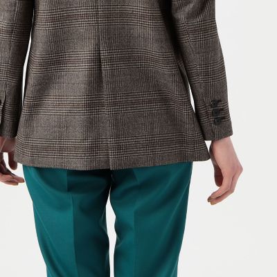 ブラウニーグレンチェック ダブルブレストジャケット | maison