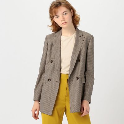 ＜maison TOMORROWLAND＞トレシェファードストレッチ　ダブルブレストジャケット