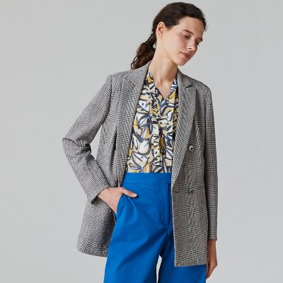 口豪奢 グレンサッカー ダブルブレストジャケット maison | ジャケット・アウター