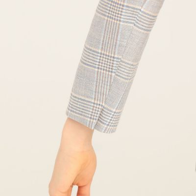 ブルーグレンチェック　ダブルブレストジャケット