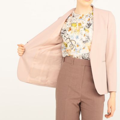 トゥモローランド　ノーカラージャケット 送料無料】ドライダブルクロス ノーカラージャケット | maison