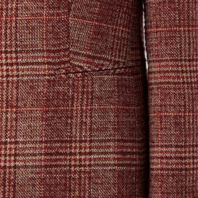 モスグレンチェック ノーカラージャケット | maison TOMORROWLAND