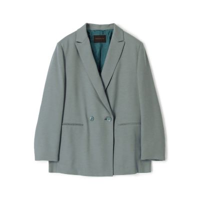 ドレーピーストレッチ ダブルブレストジャケット | maison