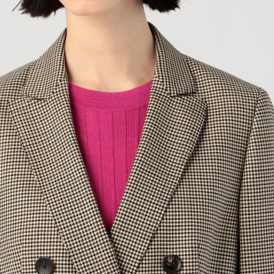 ガンクラブチェックストレッチ ダブルブレストジャケット