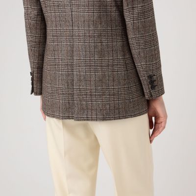 シックグレンチェック ダブルブレストジャケット | maison