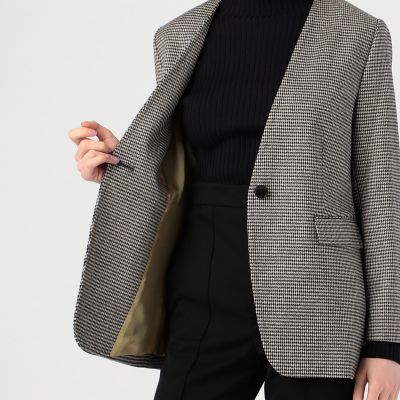 シックシェファード ノーカラージャケット | maison TOMORROWLAND