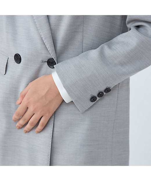 シャイニーピンヘッド ダブルブレストジャケット | maison シャイニーピンヘッド ダブルブレストジャケット | maison