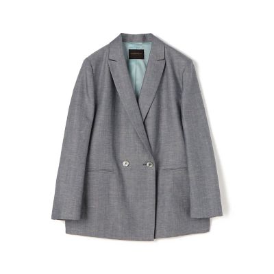 ＜maison TOMORROWLAND＞ピンヘッドストレッチ　ダブルブレストジャケット