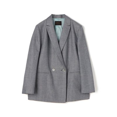 ピンヘッドストレッチ ダブルブレストジャケット | ファッション・服