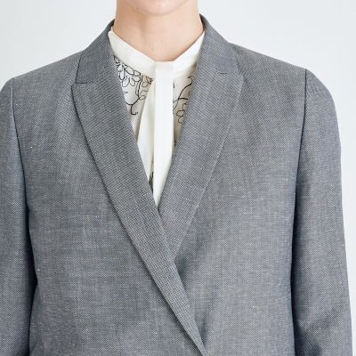 ピンヘッドストレッチ ダブルブレストジャケット | maison