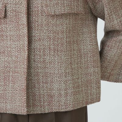 ロービングツイード クルーネックジャケット | maison TOMORROWLAND