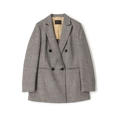 ＜maison TOMORROWLAND＞シックシェファードチェック　ダブルブレストジャケット