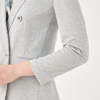 シルキーサッカー ダブルブレストライトジャケット | maison