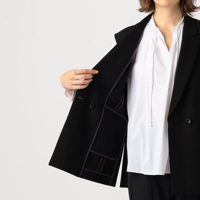ブロークンウーステッド　サイドスリットジレ