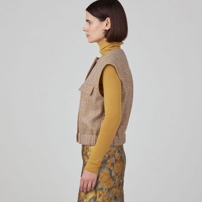 ロービングツイード ジレブルゾン | maison TOMORROWLAND/メゾン