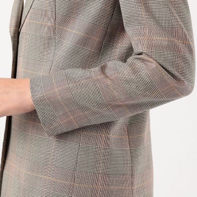 マルチグレンチェック　ノッチドカラージャケット