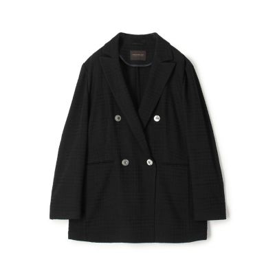 シャドーグレンチェック ダブルブレストライトジャケット | maison 