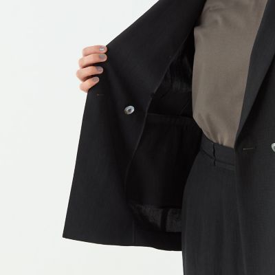 【予約商品６月下旬以降順次お届け】レーヨンリネンオックス　ハーフスリーブジャケット