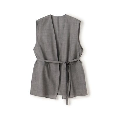 【SALE】maison TOMORROWLAND/メゾン トゥモローランド クリアーボイル ライトジレ 15グレー トップス【三越伊勢丹/公式】