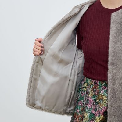 TOMORROWLAND フェイクミンク ベルテッドジレ フェイクミンク ベルテッドジレ | maison TOMORROWLAND/メゾン