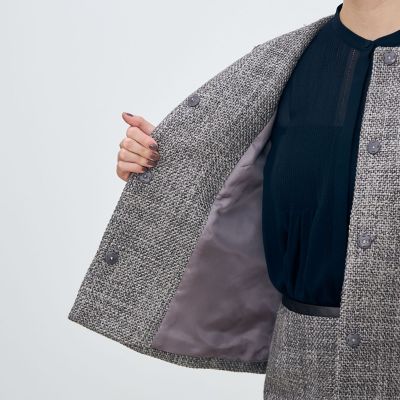 ロービングツイード Aラインジャケット | maison TOMORROWLAND/メゾン