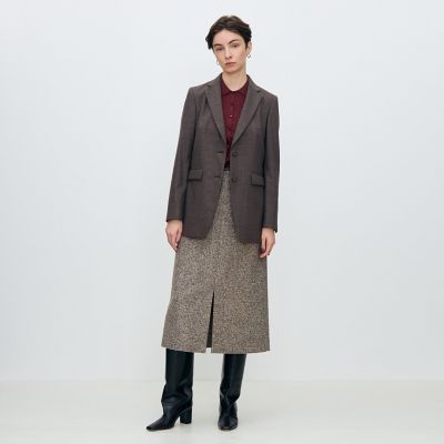 新品　タグ付　トゥモローランド テーラードジャケット ストライプ シルク100% TOMORROWLAND テーラードジャケット 新品 タグ付 トゥモローランド