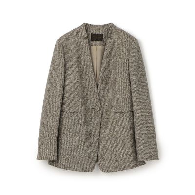 ＜maison TOMORROWLAND＞スライバーダイヤゴナル　キザミカラージャケット