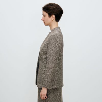 スライバーダイヤゴナル キザミカラージャケット | maison