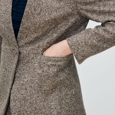 スライバーダイヤゴナル キザミカラージャケット | maison