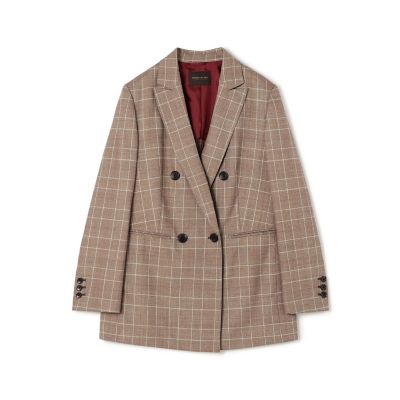 バーガンディウィンドウ ダブルブレストジャケット | maison