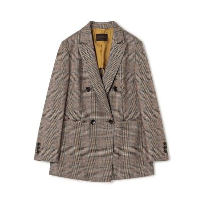 シックバーガンディー ダブルブレストジャケット シックバーガンディー ダブルブレストジャケット | maison