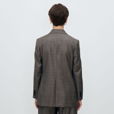 【美品】【M】T−JACKET ダブルブレスト　メランジテーラードジャケット ジャケット テーラードジャケット ダブルブレスト メンズ