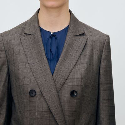 美品　T−JACKET　ダブルブレスト　メランジ　テーラードジャケット M ビンテージギャバジン ダブルブレストジャケット | maison